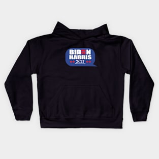 Biden Harris 2021 (chat bubble) Kids Hoodie